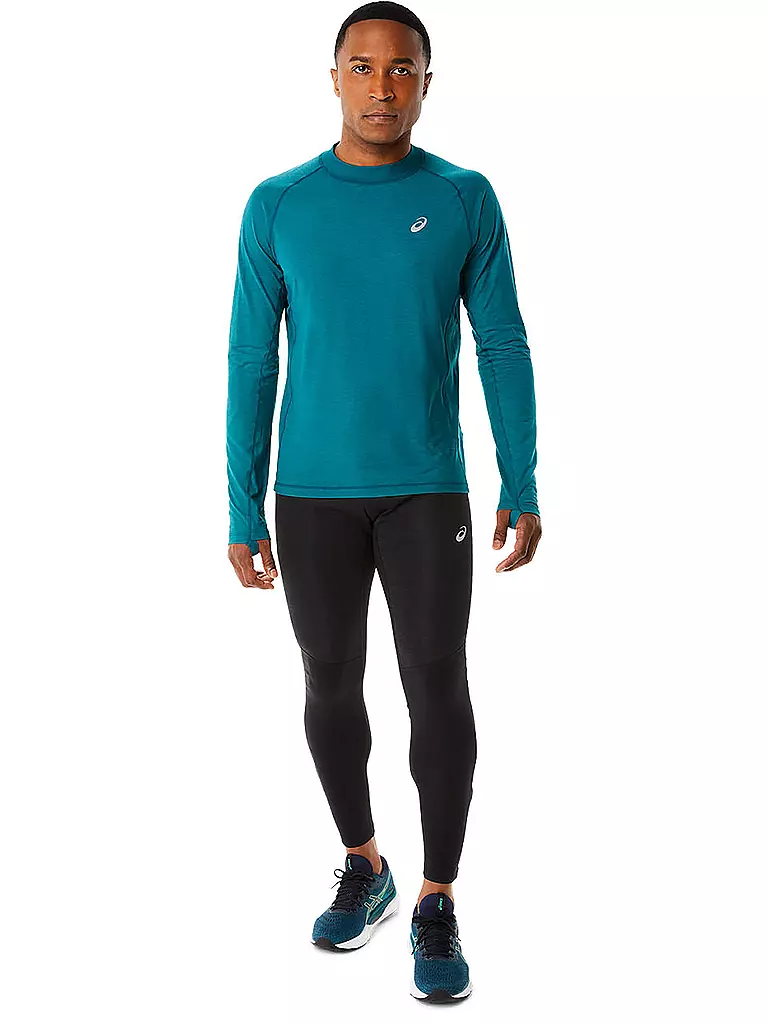 ASICS Herren Laufshirt Winter Run LS Top petrol